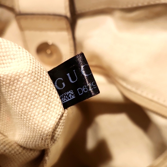 π GUCCI LUXURY MEDIUM STRAW LEATHER MONOGRAM HOBO HAND BAG π― AUTHENTIC - Picture 11 of 15